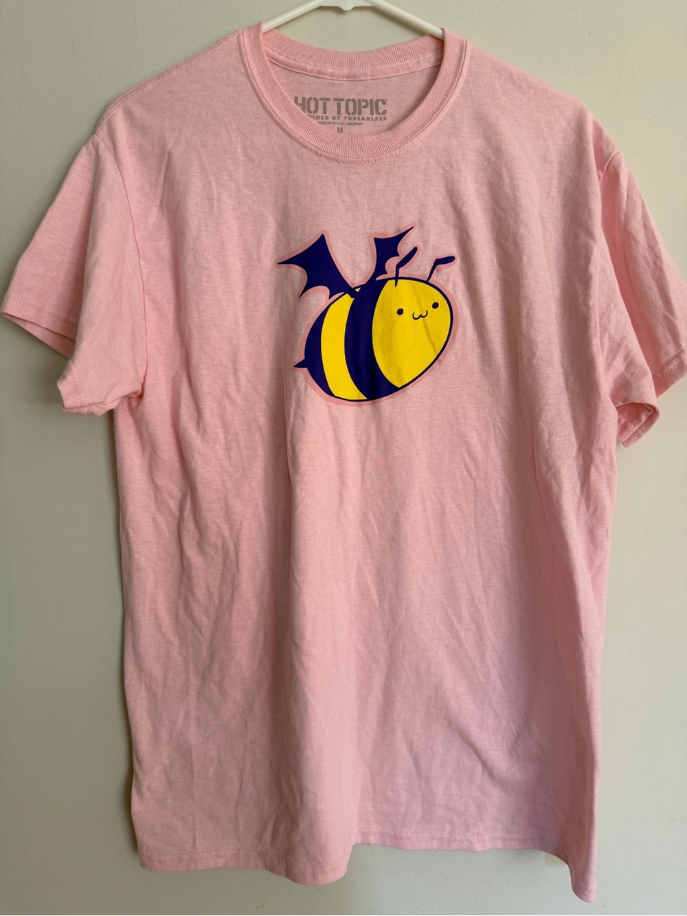 Hot Topic Batbee by Lollibeepop Pink Oversized T-shirt M Medium